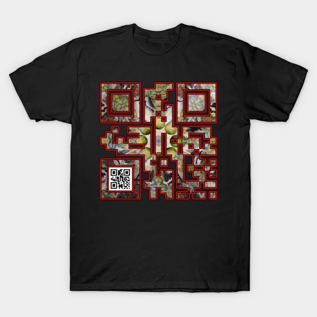 Art QR Code Abstract T-Shirt by crunchysqueak